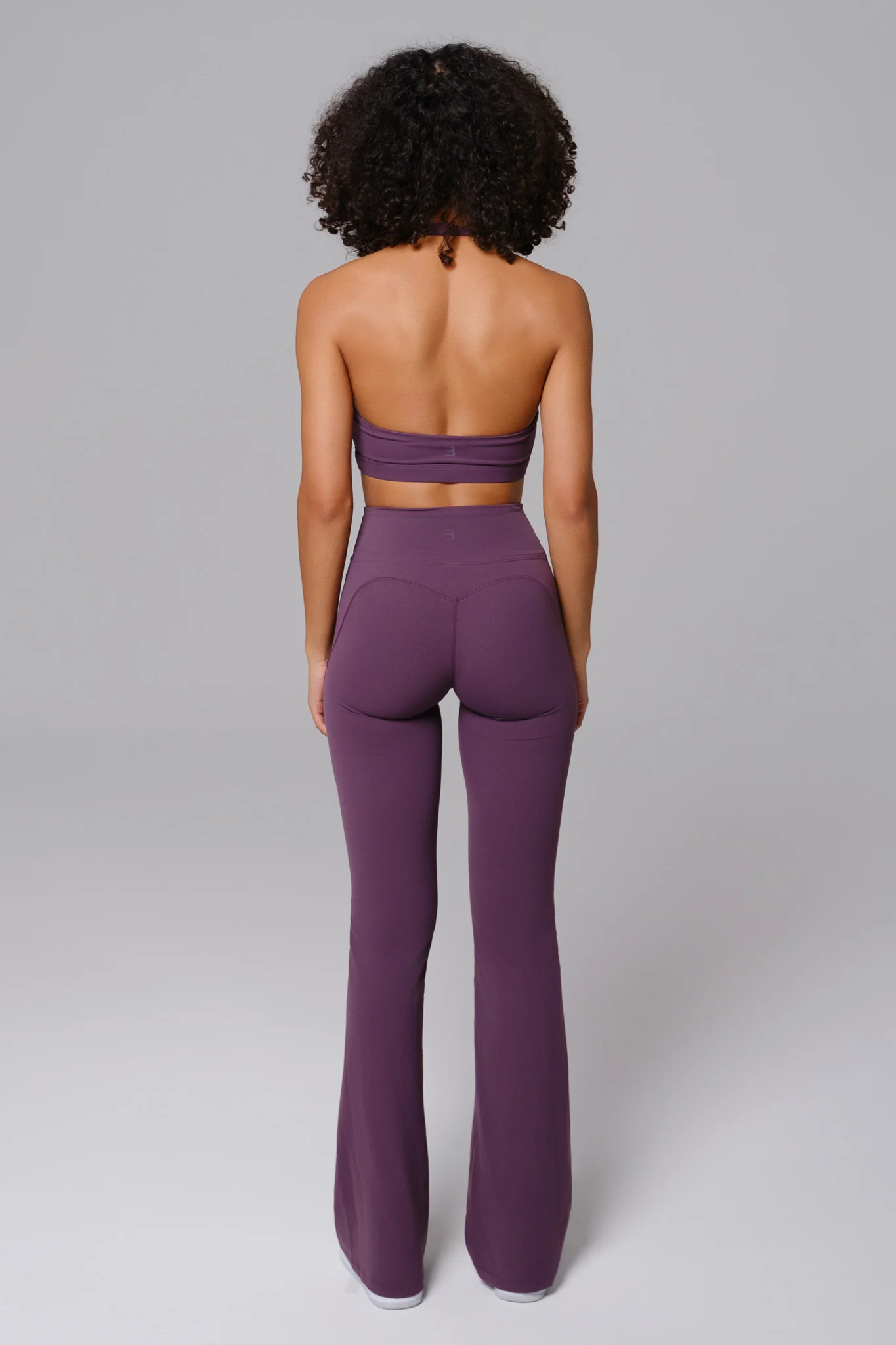 Nicole Flare Leggings - Aubergine (FINAL SALE) - Image 4