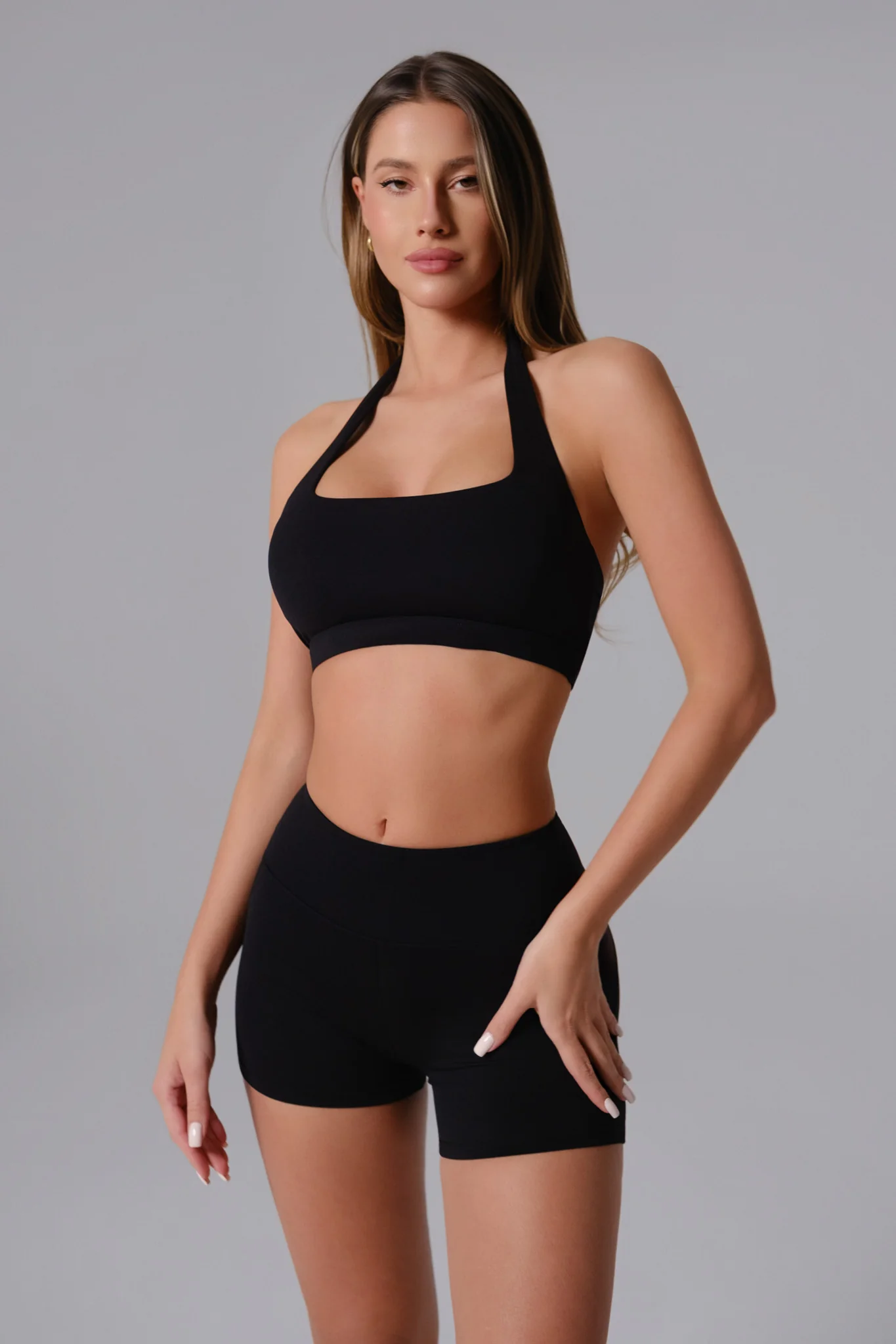 Nicole Halter Sports Bra - Black - Image 6