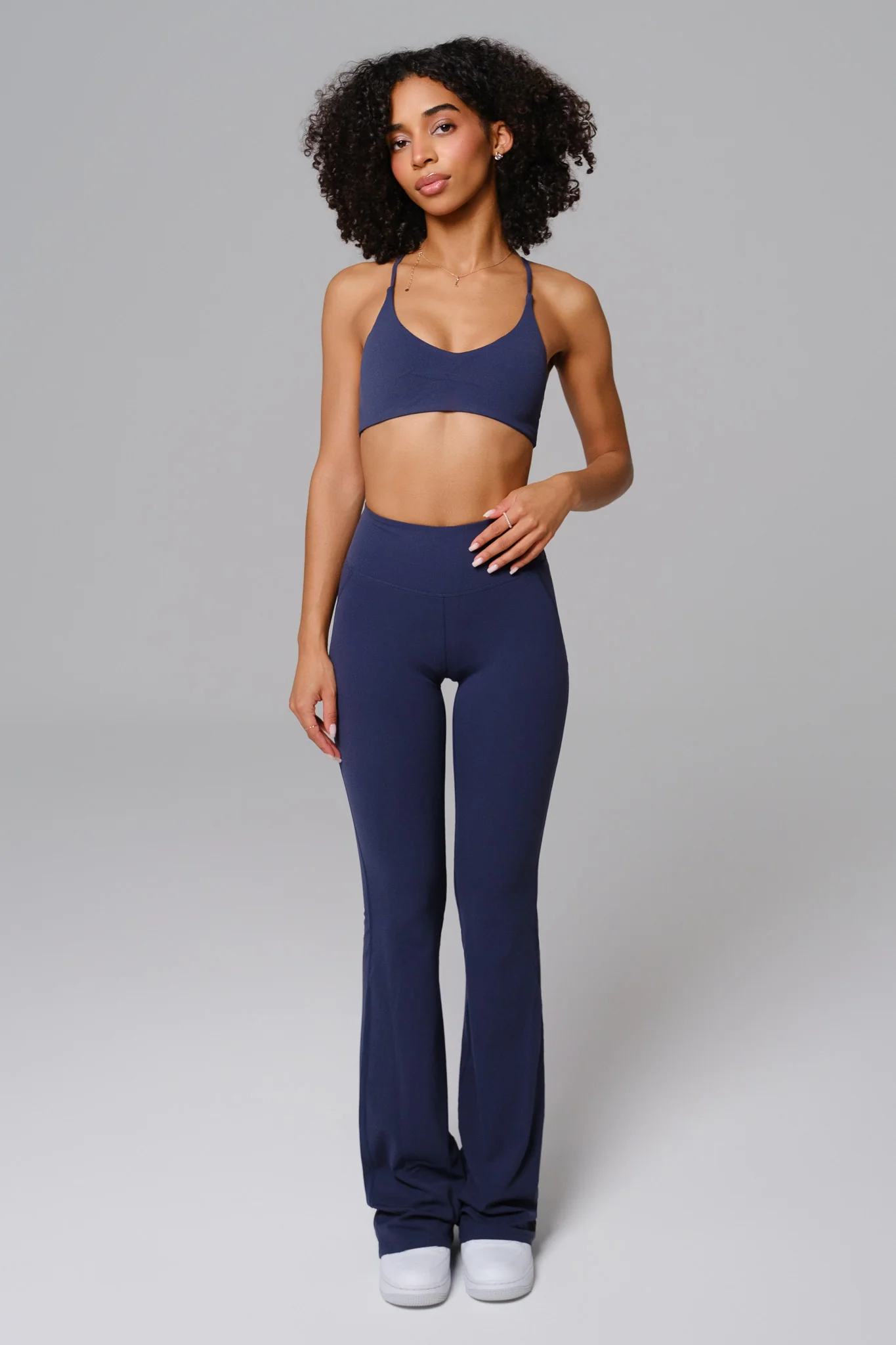 Nicole Flare Leggings - Obsidian Blue (FINAL SALE) - Image 3