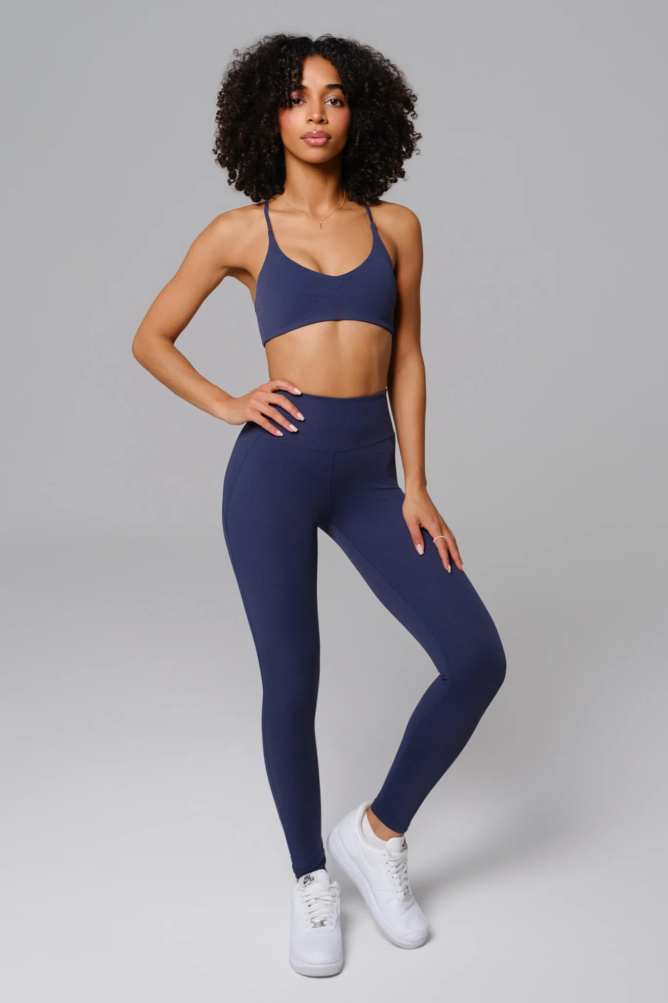 Nicole Strappy Sports Bra - Obsidian Blue (FINAL SALE) - Image 5