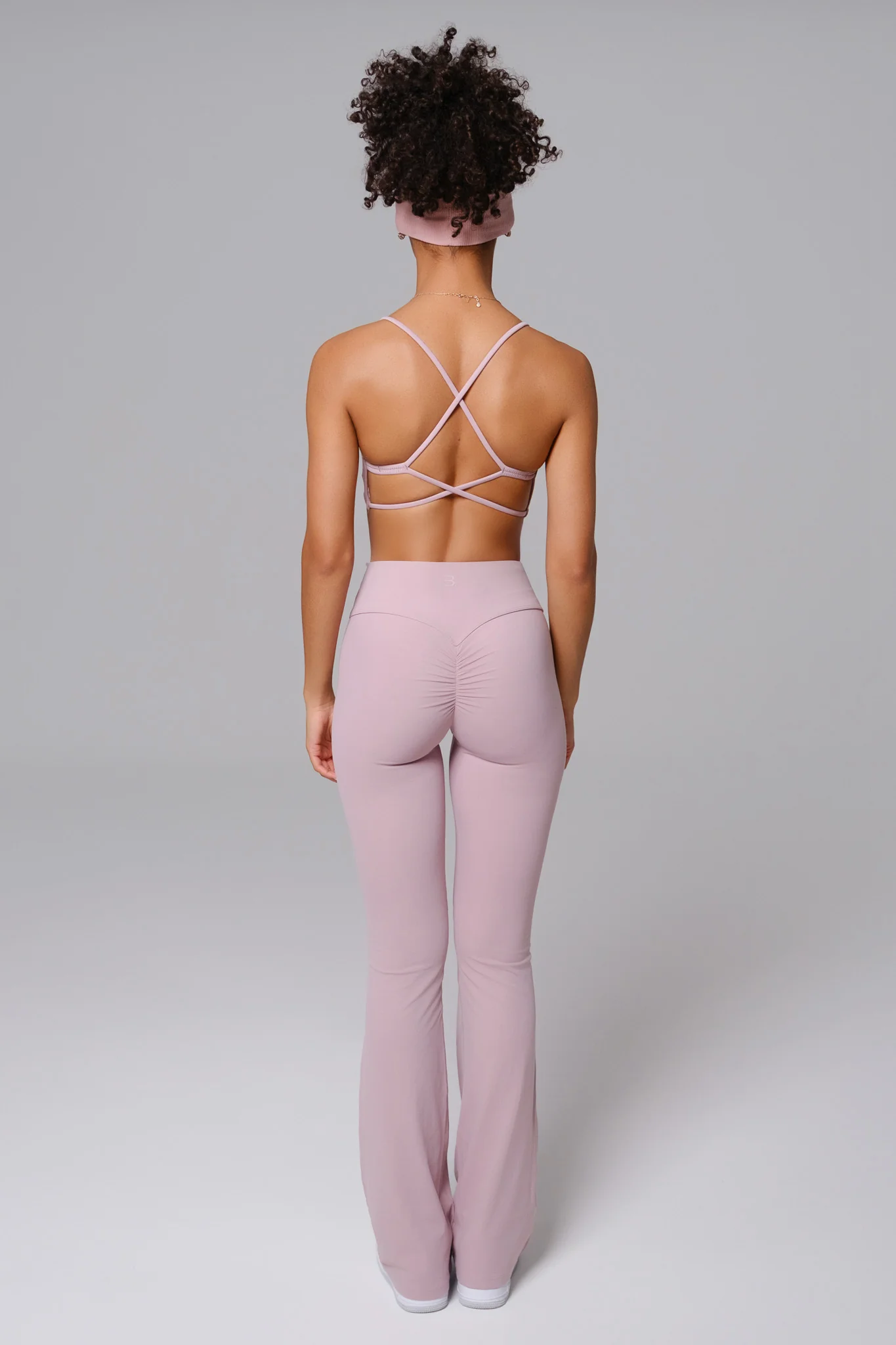 Nicole Strappy Sports Bra - Rose Quartz (FINAL SALE) - Image 6