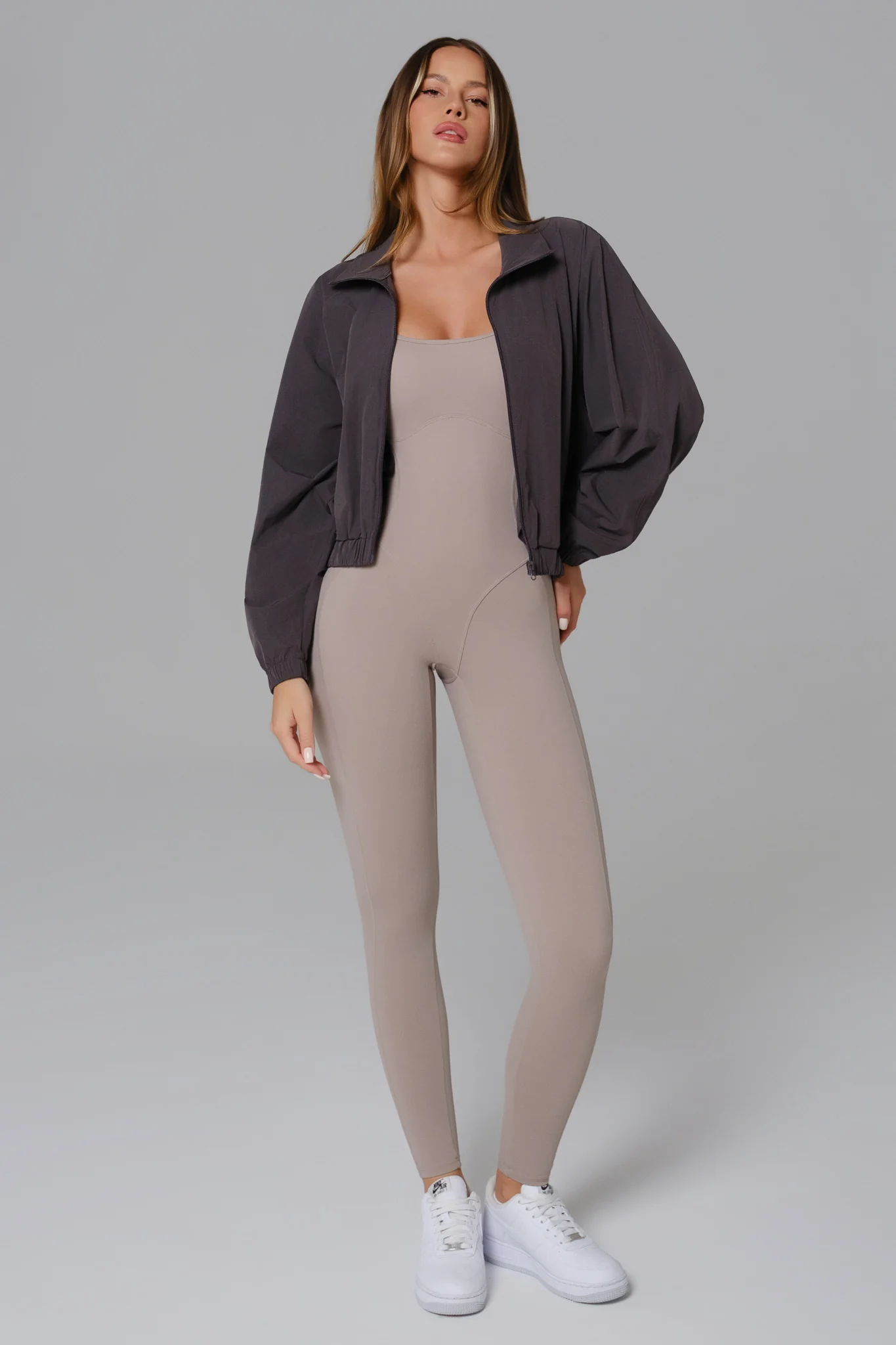 Solana Windbreaker Jacket - Obsidian Gray (FINAL SALE) - Image 7