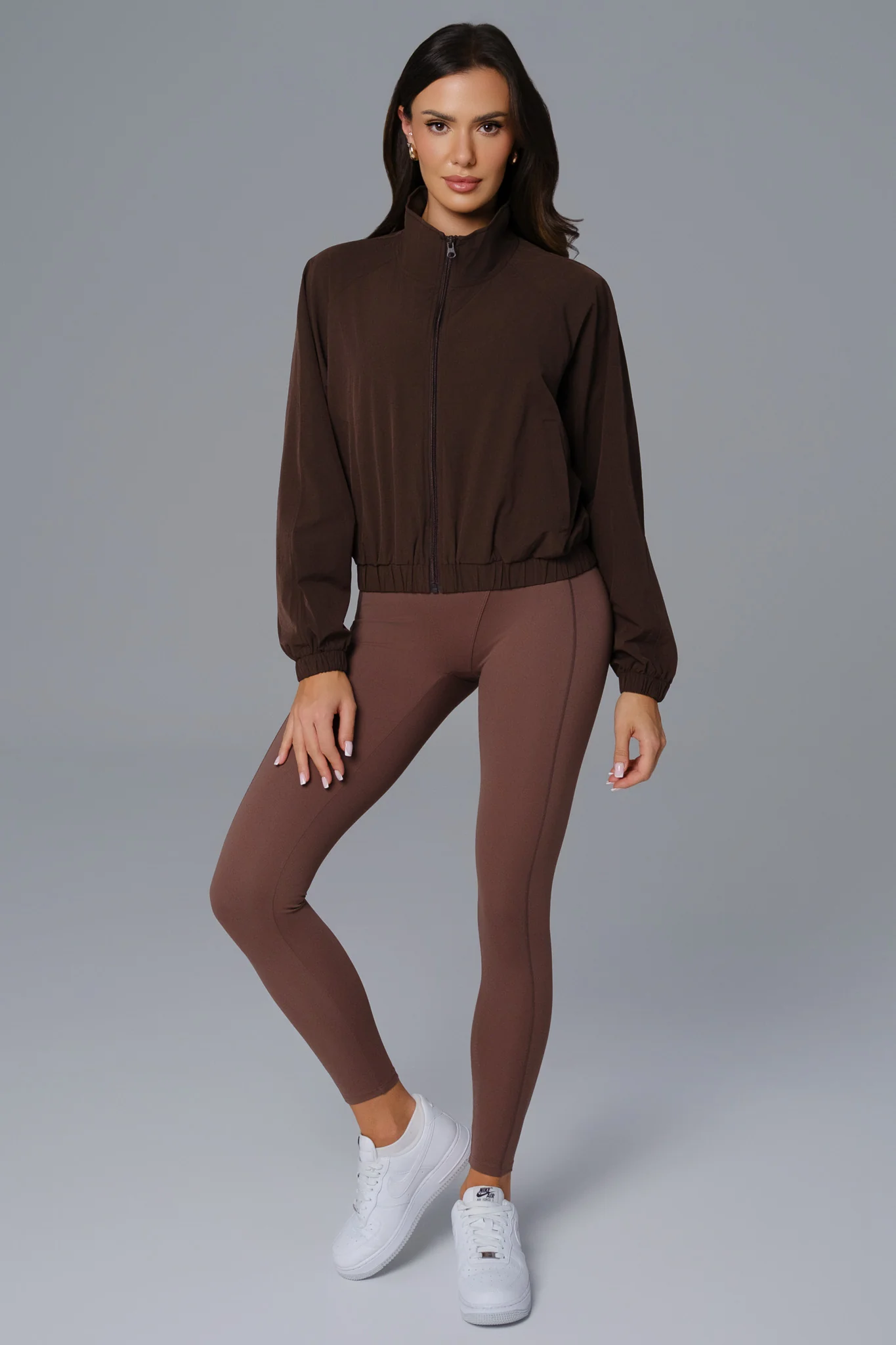 Solana Windbreaker Jacket - Russet Brown (FINAL SALE) - Image 6