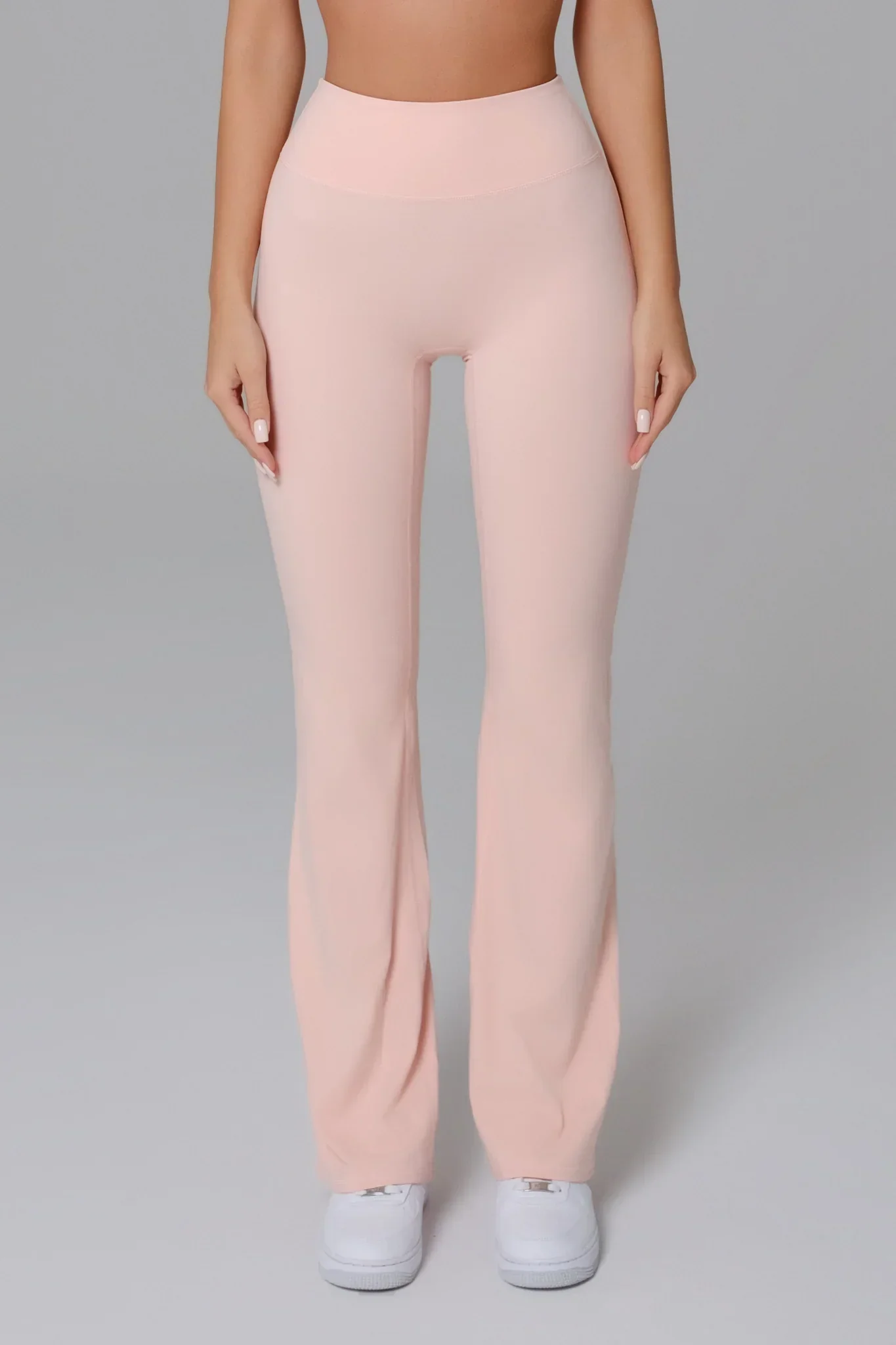 Stacey Flare Leggings - Peach - Image 2