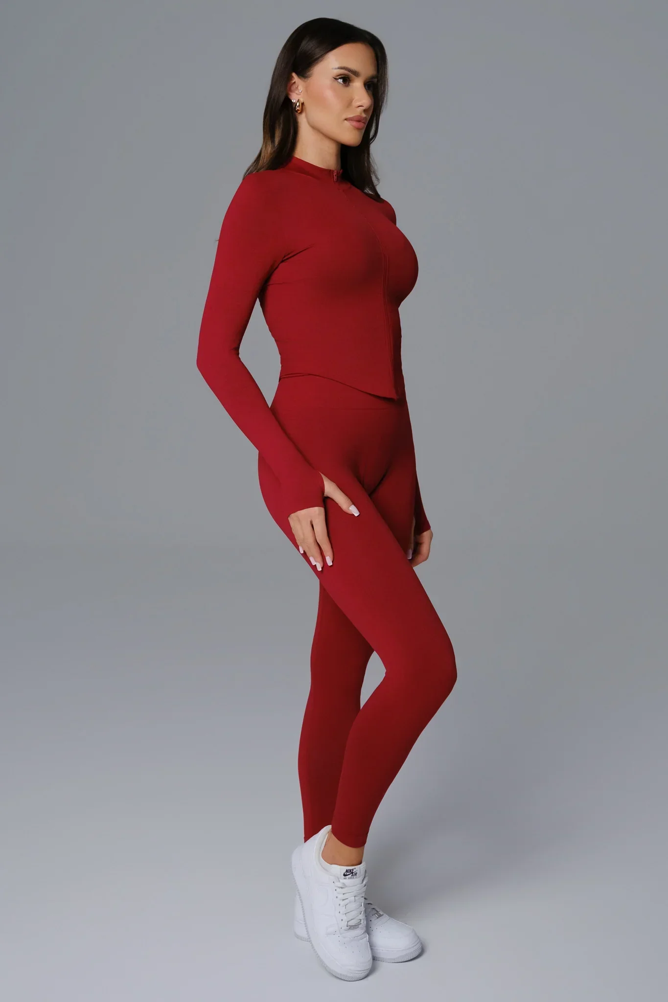 Stella Jacket - Maroon - Image 4