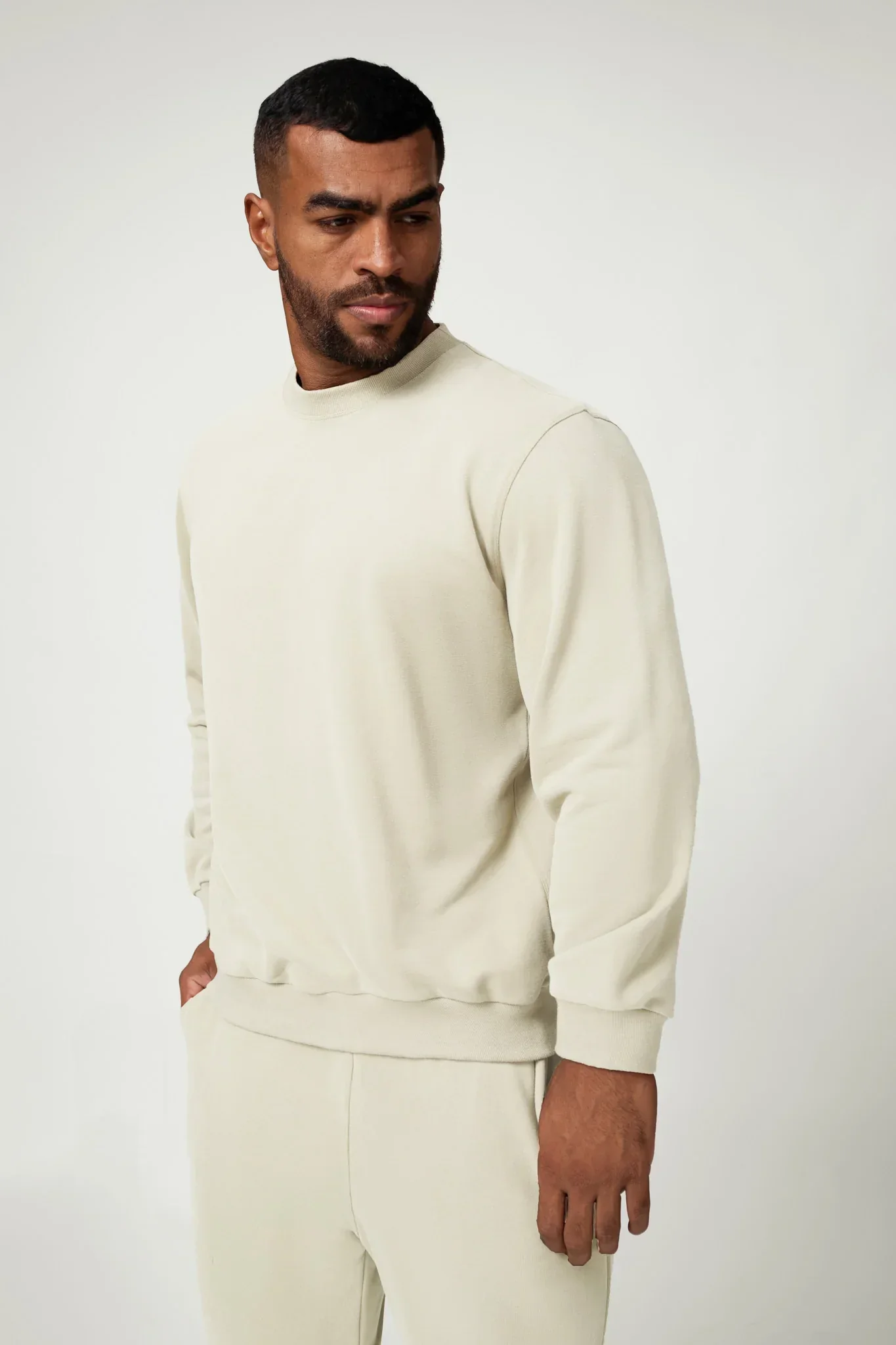 TurboFit Sweatshirt - Cream (FINAL SALE) - Image 3